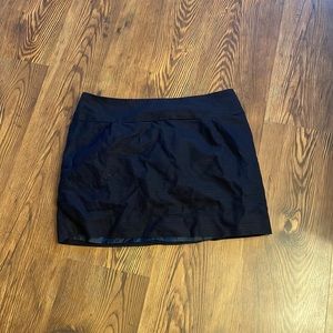 J.Crew Navy Blue Textured Skirt with Silver Zipper